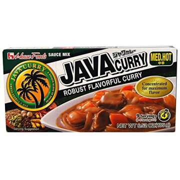 House Foods Java Curry Medium Hot 6.52oz, 2 Pack