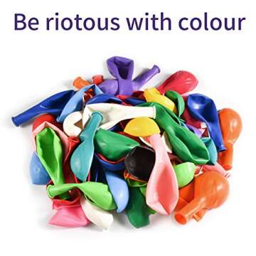 PeStary 100 pcs 12inches Latex Balloons Assored Colorful Birthday Wedding Party Decoration 14 Colors (Assorted)