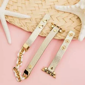 Lilly Pulitzer Skinny Leatherette Watch Band with Chain