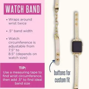 Lilly Pulitzer Skinny Leatherette Watch Band with Chain