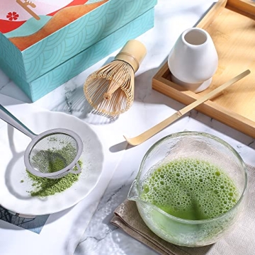 Textured Matcha Bowl with Pouring Spout - 13.5 oz