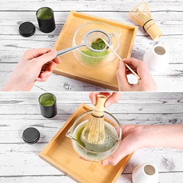 Textured Matcha Bowl with Pouring Spout - 13.5 oz