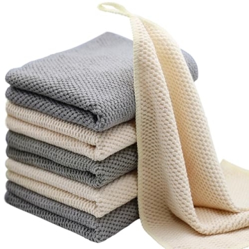 K&janet6am Microfiber Dish Cloths - Super Absorbent Set