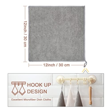 K&janet6am Microfiber Dish Cloths - Super Absorbent Set