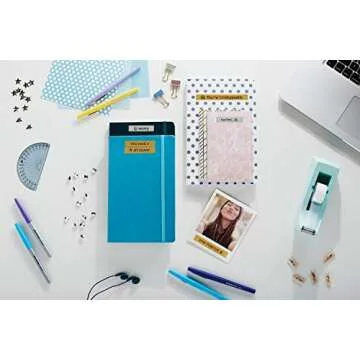 DYMO COLORPOP Label Maker Tape - Black on Silver Glitter