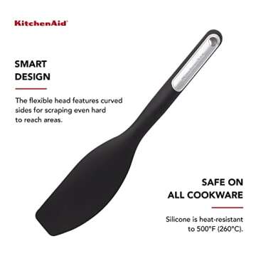 KitchenAid Silicone Mixer Spatula 12.6 inches Onyx Black