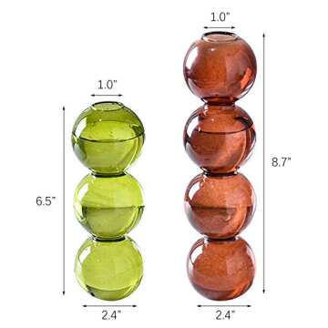 Elegant Pearlead Bubble Glass Vase for Stunning Decor