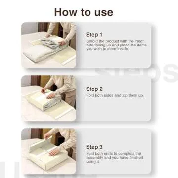 DIMJ Bed Sheet Organizers and Storage 6 Pack - Foldable Sheet Organizer for Linen Closet, Bedding Storage Box for organization, Sheets Set Holder for Blanke, Towel (King & Queen Size), Beige