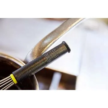 Matfer Bourgeat Piano Whisk with Exoglass Handle, 10", Professional Stainless Steel Wire Kitchen Whisk