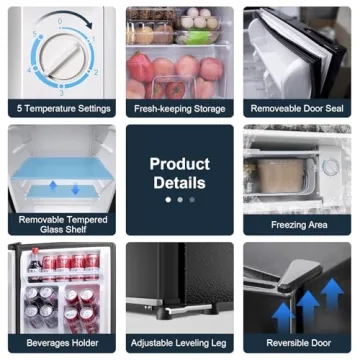 Frostorm 3.2 Cu Ft Mini Fridge - Energy Efficient & Compact