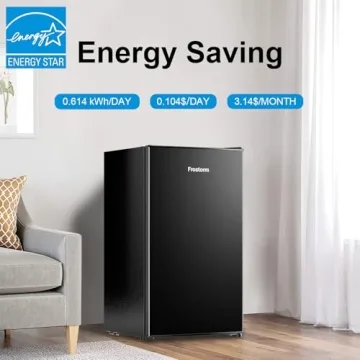 Frostorm 3.2 Cu Ft Mini Fridge - Energy Efficient & Compact