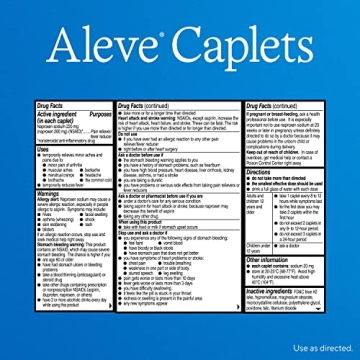 Aleve Pain Reliever Gelcaps for Adults and Children