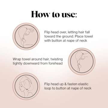 Kitsch Microfiber Hair Towel Wrap for Women - Valentines Gift for Her, Microfiber Towel, Super Absorbent, Quick Dry, Anti-Frizz - for Long and Short Hairs, Turbans for Women, Hair Wrap - Palm Leaves