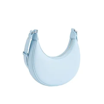 JW PEI Women's Carly Blue Saddle Bag - Stylish Vegan Leather