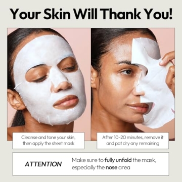 LAPCOS Pearl Sheet Mask for Hydration and Glow - 5-Pack