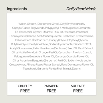 LAPCOS Pearl Sheet Mask for Hydration and Glow - 5-Pack