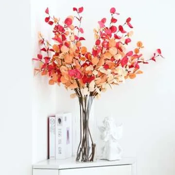 Fixwal Set of 2 Clear Glass Cylinder Vases for Centerpieces, 12 x 4 Inch Tall Glass Hurricane Floating Candle Holder Vase for Table, Wedding Decorations, Flower Vase for Decor