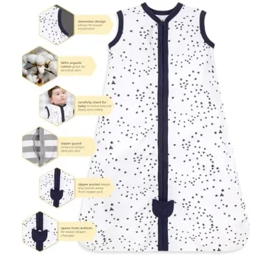 Burt's Bees Organic Baby Wearable Blanket Safe Soft Sleep