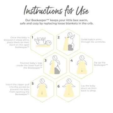 Burt's Bees Organic Baby Wearable Blanket Safe Soft Sleep