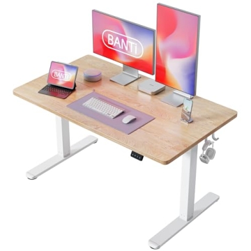 BANTI 48'' Standing Desk - Electric Height Adjustable Home Office Table