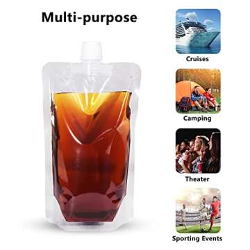 Keon Reusable Plastic Flasks for Events and Travel