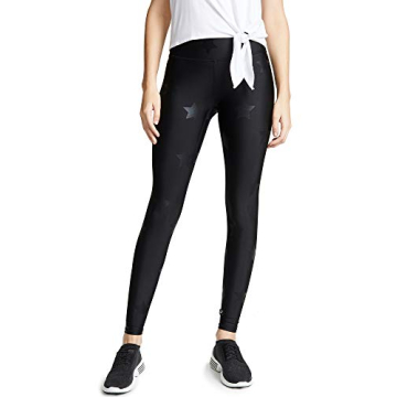 Terez Women's Stylish Star Foil Tall Band Leggings
