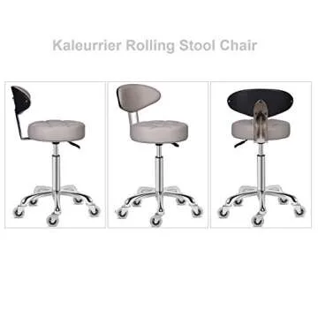 Kaleurrier Adjustable Swivel Stool Chair for Kitchen & Office