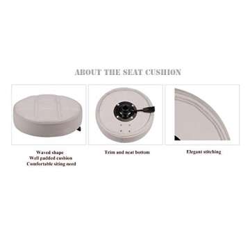 Kaleurrier Adjustable Swivel Stool Chair for Kitchen & Office