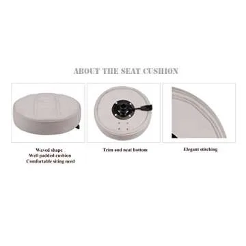 Kaleurrier Adjustable Swivel Stool Chair for Kitchen & Office