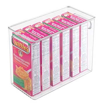 mDesign Tall Food Storage Bin - Clear, Versatile Organizer