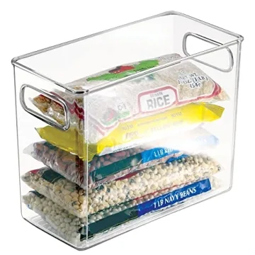 mDesign Tall Food Storage Bin - Clear, Versatile Organizer