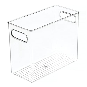 mDesign Tall Food Storage Bin - Clear, Versatile Organizer