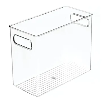mDesign Tall Food Storage Bin - Clear, Versatile Organizer