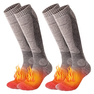 NOVAYARD Merino Wool Ski Socks - Ultimate Warmth & Comfort for Winter Sports