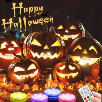 Pool Lights, Submersible LED Lights with Magnet and Suction Cups, with Remote IP68 Waterproof 16 Colors Hot Tub Underwater 15 LED Pool Lights for Above Ground Inground Pool, Bath, Party, Vase (4pack)