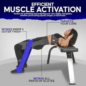 The X Bands Glute Bands - Booty Bands for Working Out - Workout Bands Resistance for Women & Men - L...