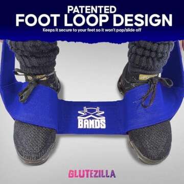 The X Bands Glute Bands - Booty Bands for Working Out - Workout Bands Resistance for Women & Men - Long Resistance Bands for Fitness & Stretching - Extra Strength Hip Thrust Thigh Bands for Workout