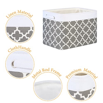 Neykioy Large Fabric Storage Bins - Stylish & Durable