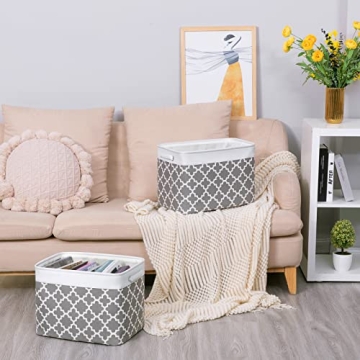Neykioy Large Fabric Storage Bins - Stylish & Durable