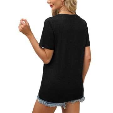 WEESO Women's Summer V-Neck Tees for Stylish Outfits