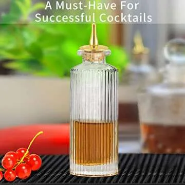 Bitter Bottle – Pillar Shape Bitter Bottle for Cocktail, 4.7oz / 140ml, Great for Bartender, Home Bar