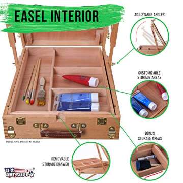 Premium French Style Wooden Art Easel for Artists