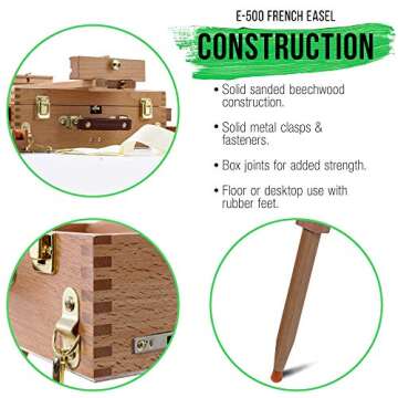 Premium French Style Wooden Art Easel for Artists