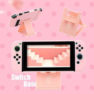 Pink Accessories Kit for Nintendo Switch - All-in-One Gaming Gear