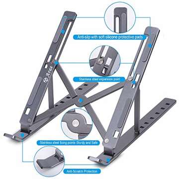 Adjustable Ergonomic Aluminum Laptop Stand - Arae