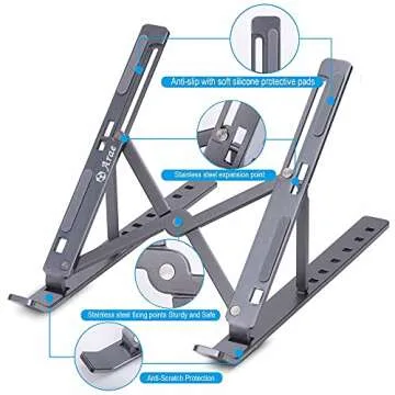 Adjustable Ergonomic Aluminum Laptop Stand - Arae