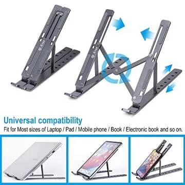 Adjustable Ergonomic Aluminum Laptop Stand - Arae