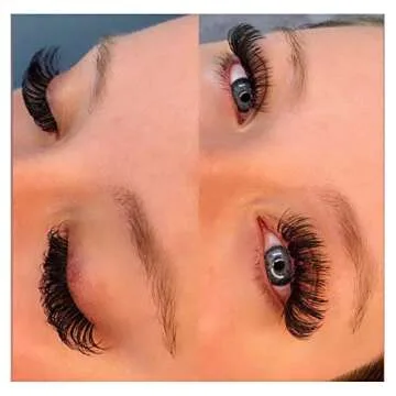 Easy Fan Volume Lash Extensions FADLASH D Curl Volume Fans 8-20mm Length Self Fanning Eyelash Extensions 3D~10D 0.05 0.07mm Eye Lash (0.05-D, Mix 8~14mm)