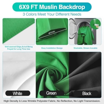 EMART Professional Backdrop Support System for Photography