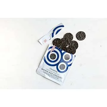 CLEARSPRING Organic Brown Rice Black Sesame Cracker, 40 GR